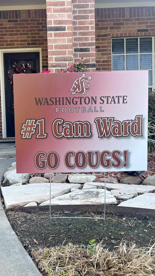 #1 Cam Ward Yard Sign
